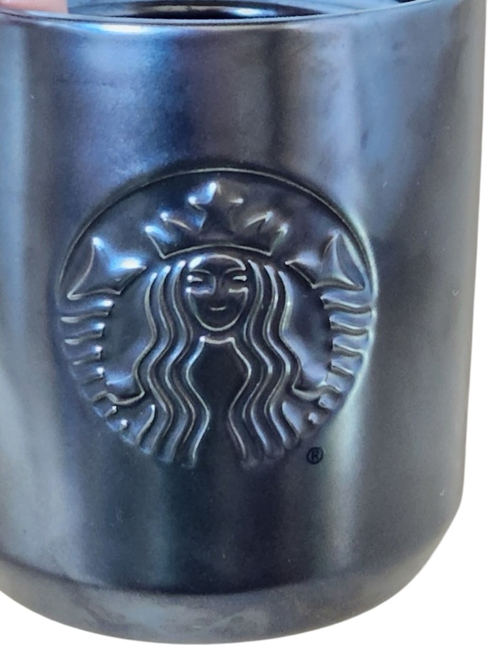 Starbucks Logo 8oz Ceramic Double
Wall Tumbler Mug Iridescent Black 2020
NO LID
